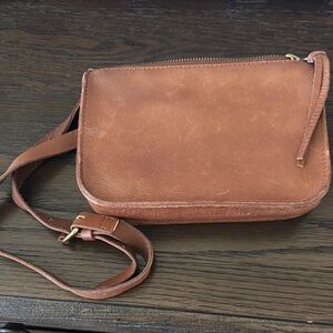 Madewell Brown Leather Travel Bag